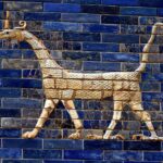 drago porte di Ishtar, babilonia, ora al pergamon musem di berlino